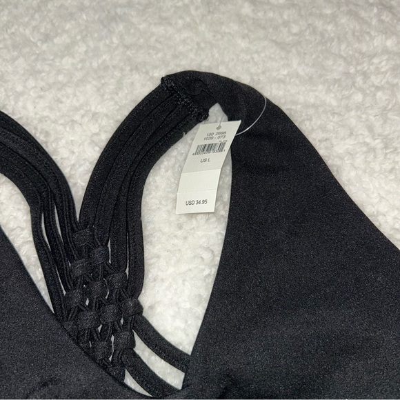 Aerie Offline Real Me Stretch Medium Support Macrame Sports Bra Large NWT - Picture 2 of 5